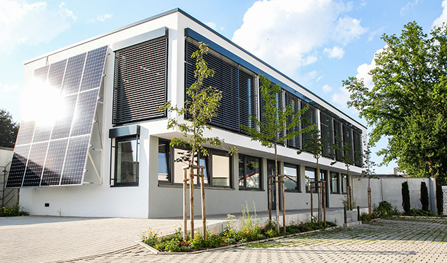 Solaranlage am Möschl-Bürogebäude